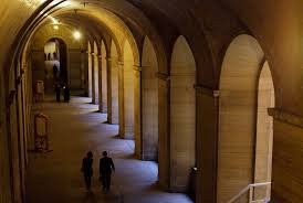 A vaulted hallway at the Philadelphia Museum of Art.